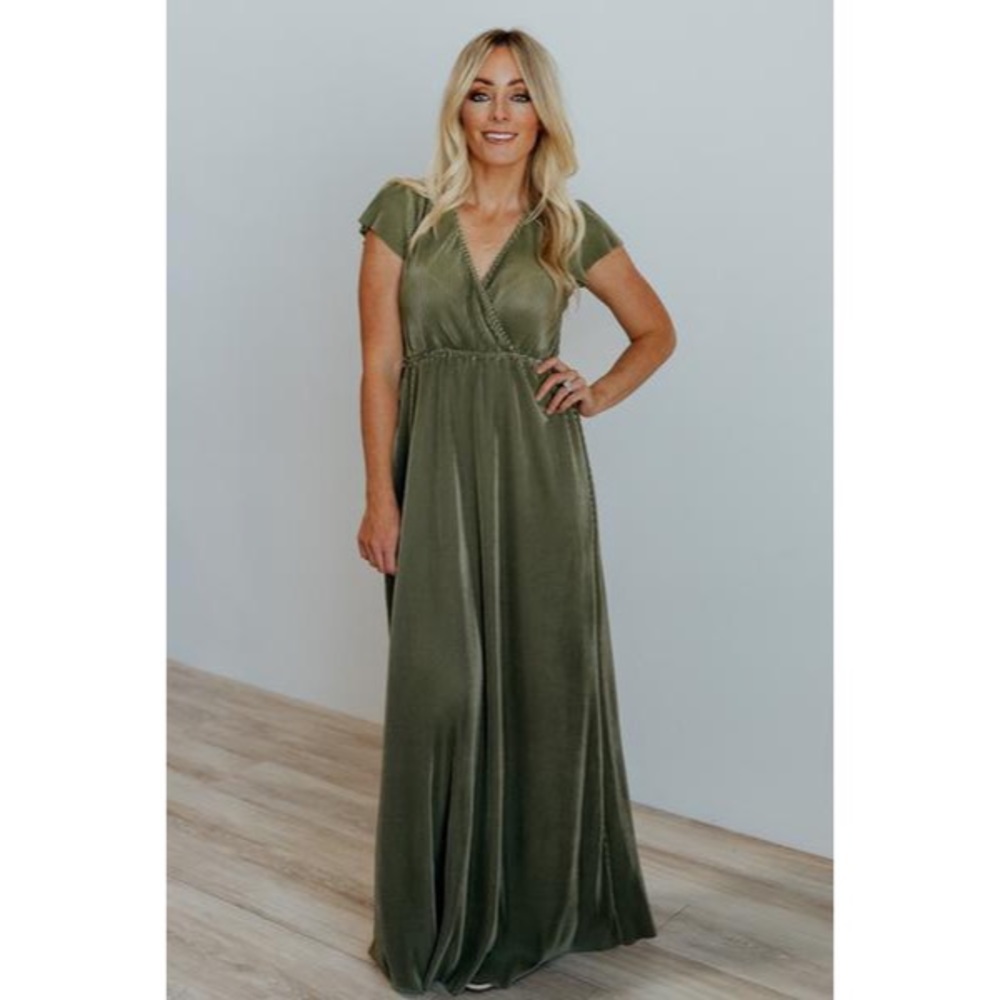Baltic born Athena maxi dress sage